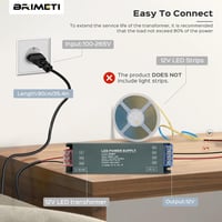 BRIMETI LED Tápegység 12V 100W 220V AC/DC Átalakító 8.3A Vezérlő 3