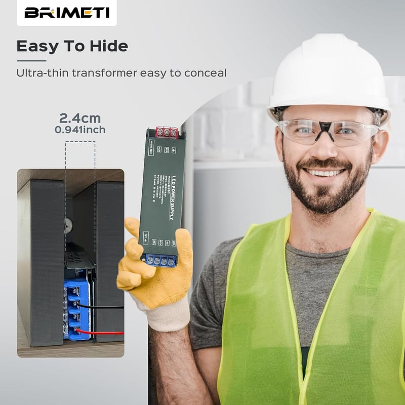 BRIMETI LED Tápegység 12V 100W 220V AC/DC Átalakító 8.3A Vezérlő