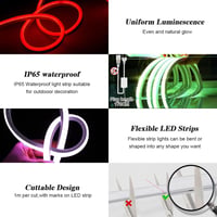 BRIMETI RGB Neon LED Szalag 20m Vízálló IP65 Távirányítós Bluetooth Applikációs Vezérlés Kültéri Beltéri Dekoráció 3
