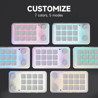 BRIMFORD Programozható Wireless Mechanikus Billentyűzet RGB Hot-Swap Fehér 4