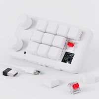 BRIMFORD Programozható Wireless Mechanikus Billentyűzet RGB Hot-Swap Fehér 1
