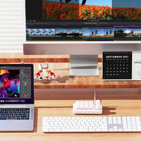 BRIMFORD Programozható Wireless Mechanikus Billentyűzet RGB Hot-Swap Fehér 6