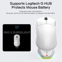 BRIMFORD RGB egér töltőállomás Logitech G PRO X/G502/G703/G903, Razer Basilisk/Viper/DeathAdder 6