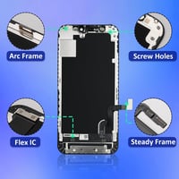 Brinonac iPhone 12 Mini kijelző csere szett, 5,4" LCD érintőképernyő szerelőkészlet 8
