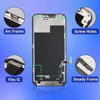 Brinonac iPhone 13 kijelző csere szett 6.1" Full HD Retina LCD érintőképernyő 8