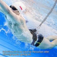 Centură de înot pentru piscină Brinquil – Dispozitiv de antrenament cu rezistență reglabilă, cu coardă de 2,5–7,5 m, centură de antrenament pentru adulți și copii, negru 10