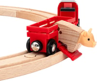 BRIO Fa Vonat Farm Készlet 33984 - Kisvasút Állatokkal és Sínekkel, Fejlesztő Játék 3 Éves Kortól, 30 Darabos 8