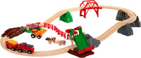 BRIO Fa Vonat Farm Készlet 33984 - Kisvasút Állatokkal és Sínekkel, Fejlesztő Játék 3 Éves Kortól, 30 Darabos 4