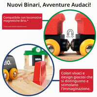BRIO World 33307 Súprava koľají a výhybiek – 11-dielna sada bukových železničných výhybiek, drevená vláčikodráha, od 3 rokov 3