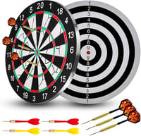 BRISKORE Professzionális Darts Tábla Szett 10 Nyíllal - 30 cm Szizál Céltábla Kezdőknek és Hobbijátékosoknak - Könnyű Felszerelés 2