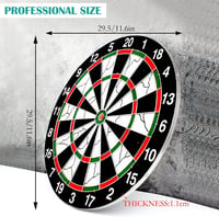 BRISKORE Professzionális Darts Tábla Szett 10 Nyíllal - 30 cm Szizál Céltábla Kezdőknek és Hobbijátékosoknak - Könnyű Felszerelés 3