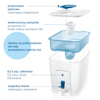 BRITA vrč za filtriranje vode 1052805, plavi, vrč za filtriranje vode od 8,2 litre 3