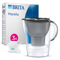 Filtračná kanvica BRITA Marella s 3 filtračnými vložkami MAXTRA PRO Pure Performance, 2,4 litra, grafitovo sivá, proti PFAS a vodnému kameňu, vhodná do chladničky 1