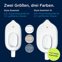 Cană filtrantă BRITA MAXTRA Style Essential cu 3 cartușe filtrante Pure Performance 6