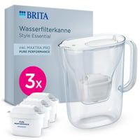 Cană filtrantă BRITA MAXTRA Style Essential cu 3 cartușe filtrante Pure Performance 1