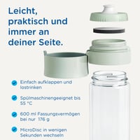 Sticlă cu filtru de apă BRITA Model Vital (600 ml) - cu 2 filtre MicroDisc, sticlă de băut fără BPA 4