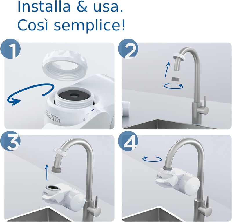 BRITA ON TAP V csapszűrő rendszer 1 betéttel, tiszta és ízletes víz