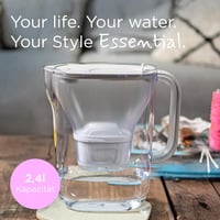BRITA Style Essential vízszűrő kancsó fehér 2,4L + 2x MAXTRA PRO szűrő - Essential including 2x MX Pro Extra limescale protection 2