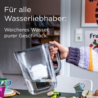 BRITA Style Essential vrč za filtriranje vode, kameno plavi, 2,4 L - sa Smart Light LED indikatorom, poklopcem na preklop, stane u hladnjak, MAXTRA PRO Pure Performance 4