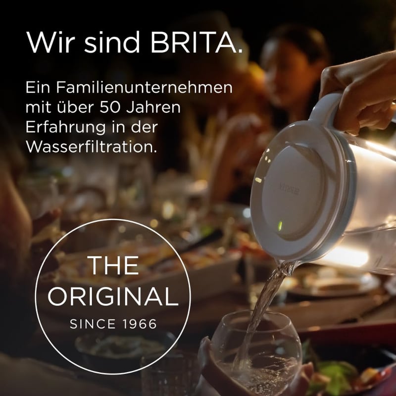 BRITA üveg vízszűrő kancsó 2,5L világoskék + 3 Maxtra Pro szűrőbetét - 3er Pack, Single