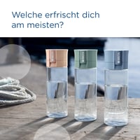 Filtračná fľaša BRITA Vital svetlozelená (600 ml) s 2 filtrami MicroDisc – prenosná fľaša na vodu do kancelárie a na cesty, znižuje obsah chlóru a látok ovplyvňujúcich chuť vody. 6