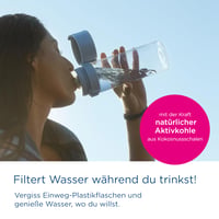 Filtračná fľaša BRITA Vital svetlozelená (600 ml) s 2 filtrami MicroDisc – prenosná fľaša na vodu do kancelárie a na cesty, znižuje obsah chlóru a látok ovplyvňujúcich chuť vody. 2