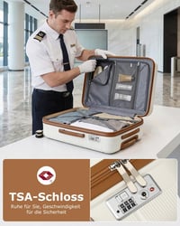 British Traveller keményfedeles bőrönd TSA zárral, 92 L - fehér - 76 cm 4