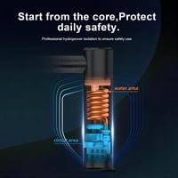 Briwellna Elektromos Csaptelep 220V Digitális Kijelzővel Fekete Rozsdamentes Acél Melegvíz Csap Fürdőszobába 4