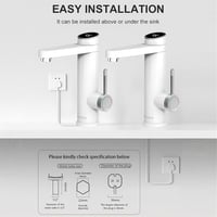 Briwellna Instant Vízmelegítő Csap 220V Digitális Kijelzővel Fehér 8