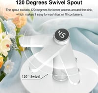 Briwellna Instant Vízmelegítő Csap 220V Digitális Kijelzővel Fehér 2