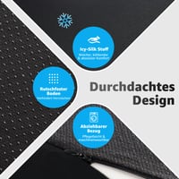 BRO Extra veľký ortopedický sedací vankúš s chladivým poťahom Ice Silk, ergonomický vankúš z pamäťovej peny na odľahčenie kostrče na kancelársku stoličku, do auta a 5