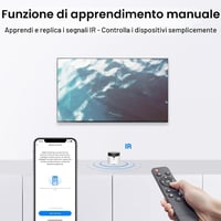 Telecomandă universală cu infraroșu și WiFi Broadlink RM5 Plus, compatibilă cu Alexa și Google Assistant, pentru televizoare, aparate de aer condiționat și ventilatoare, cu funcții de scenarii și temporizator 6