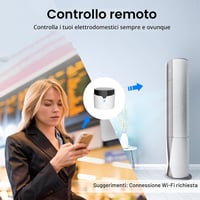 Telecomandă universală cu infraroșu și WiFi Broadlink RM5 Plus, compatibilă cu Alexa și Google Assistant, pentru televizoare, aparate de aer condiționat și ventilatoare, cu funcții de scenarii și temporizator 2