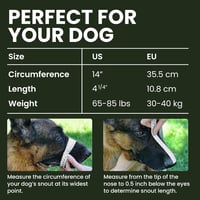 BRONZEDOG Fém Kosár Szájkosár Német Juhászkutyáknak - Állítható Acél Kutyaszájkosár Nagytestű Kutyáknak, Hipoallergén, Könnyen Tisztítható 2