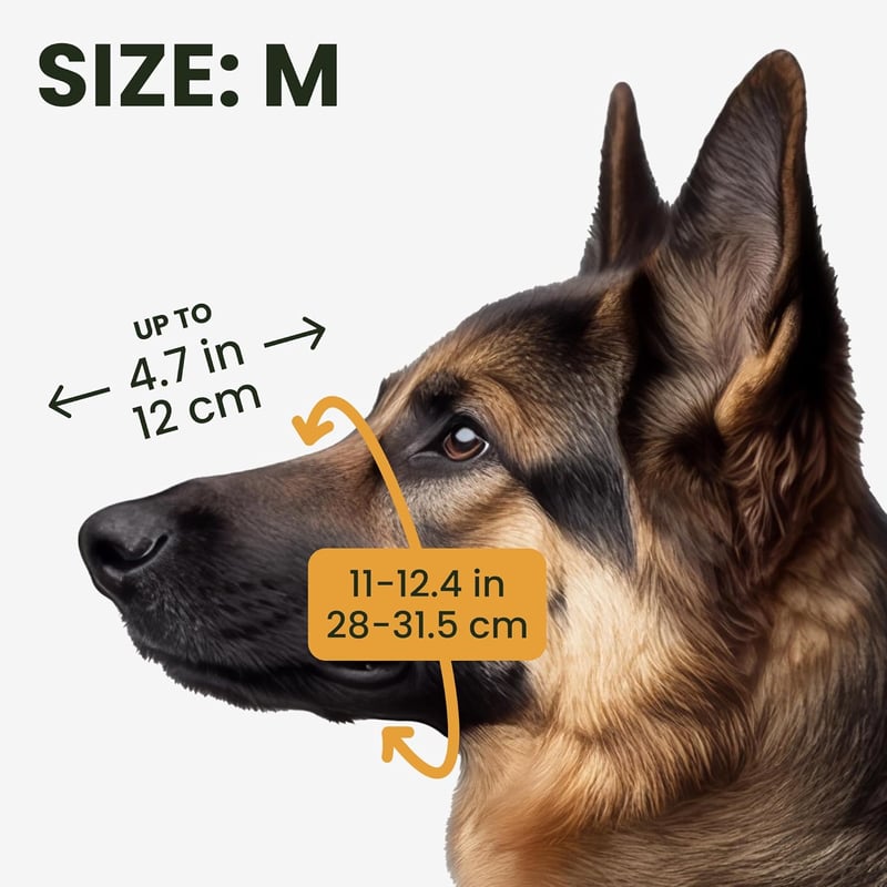 BRONZEDOG Fém Kutyaszájkosár Német Juhásznak - Állítható, Tartós Kosár Harapás, Rágás, Ugatás Ellen - Közepes Méret
