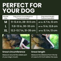 BRONZEDOG Fém Kutyaszájkosár Német Juhásznak - Állítható, Tartós Kosár Harapás, Rágás, Ugatás Ellen - Közepes Méret 4