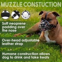 BRONZEDOG Kutyaszájkosár Fém Közepes-Nagy Kutyáknak Pitbull Amstaff 4-es Méret 4