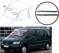 Bross Auto Parts Mercedes Vito W638 szélvédő díszléc bal jobb oldali párna borítás 2