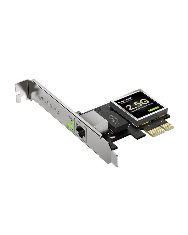 BrosTrend 2.5G Gigabit Ethernet PCIe sieťová karta s nízkym profilom