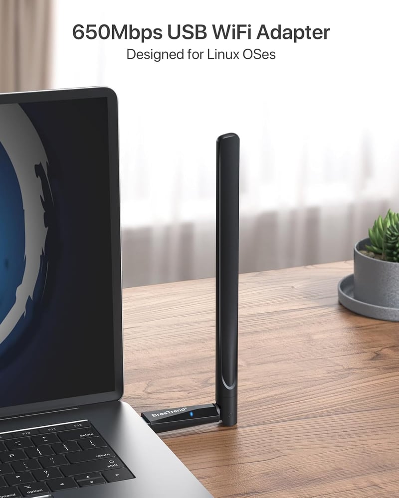 BrosTrend 650Mbps Dual Band USB WiFi adapter Linux Kali Ubuntu Raspberry Pi