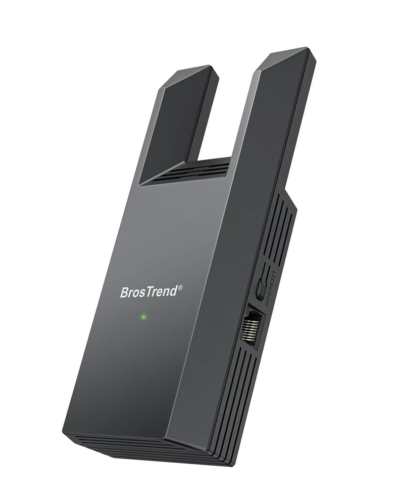 WiFi adaptér BrosTrend AC1200 na Ethernet s gigabitovým portom RJ45, dvojpásmový, univerzálny