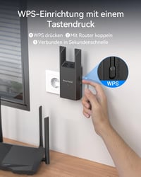 BrosTrend AC1200 WiFi–Ethernet adapter gigabit RJ45 porttal, kétsávos, univerzális 5