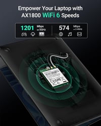 BrosTrend AX1800 WiFi 6 M.2 WLAN kártya Bluetooth 5.2 Windows 10/11 2