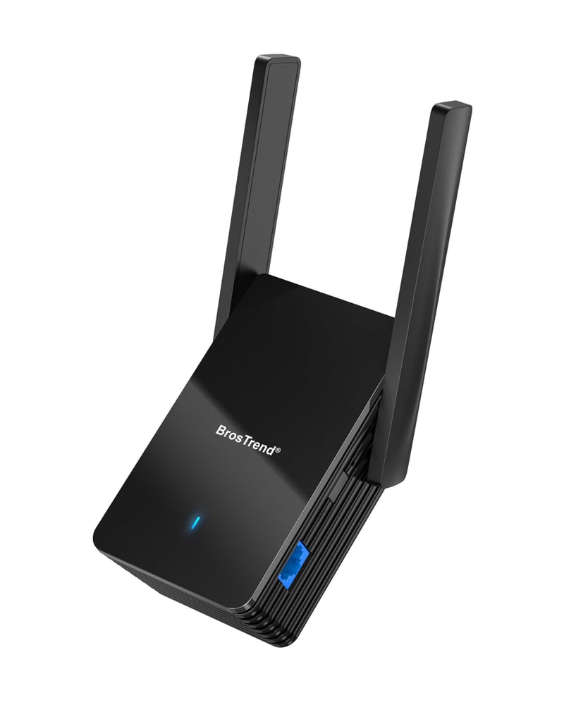 BrosTrend AX3000 WiFi 6 WLAN-LAN Most Adaptér s Gigabitovým Portom - Dvojpásmový 2402Mbps 5GHz & 574Mbps 2.4GHz pre Tlačiareň, TV, Počítač,