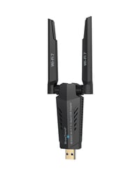 BrosTrend BE6500 WiFi 7 USB adaptér pre PC, trojpásmový 6/5/2,4 GHz, s vysokým dosahom, nízkou latenciou, pre hranie hier a 4K streamovanie 1