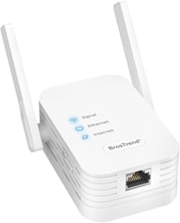 BrosTrend N300 WiFi-Ethernet Adapter - 300 Mbit/s WLAN-LAN Átalakító 2 Antennával, TV, Nyomtató, PC, Xbox, IP Kamera Csatlakoztatásához 1