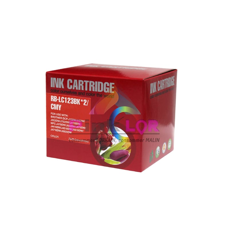 Brother LC123 Multipack: Komplet 2 crna + 3 u boji tinte