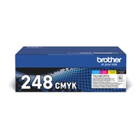 Brother Original TN-248VAL Toner Value Pack – azúrová, purpurová, žltá, čierna – 4-balenie pre laserovú tlačiareň 1
