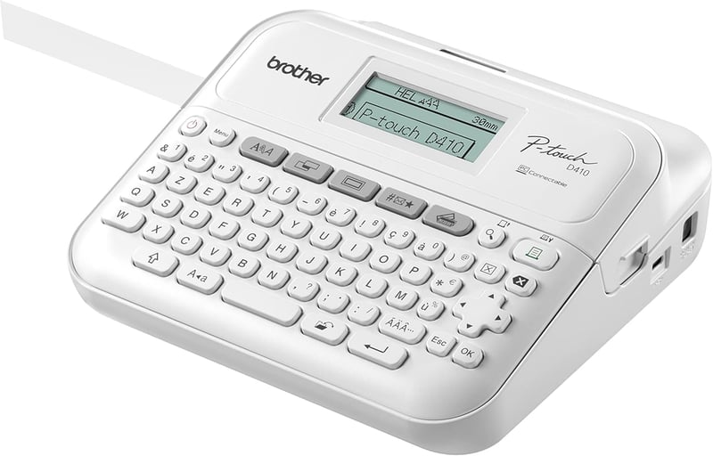 Brother P-Touch PT-D410 Irodai Címkézőgép TZE Szalagokhoz 3,5-18mm