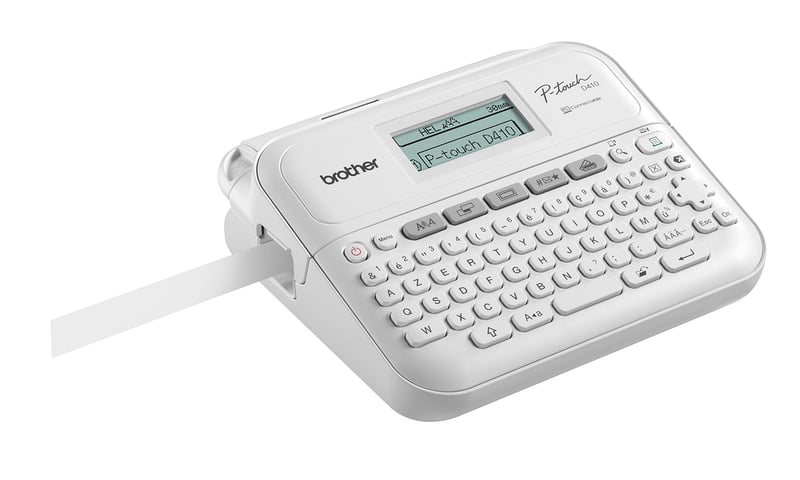 Kancelárska tlačiareň štítkov Brother P-Touch PT-D410, pre pásky TZE 3,5 – 18 mm